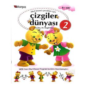 4 Yaş Çizgiler Dünyası Kitabı 2 Morpa Yayınları