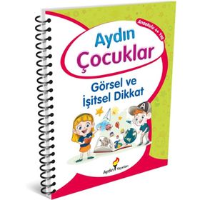 4 Yaş Etkinlik Kitabım 1 Görsel ve İşitsel Dikkat-Aydın Yayınları