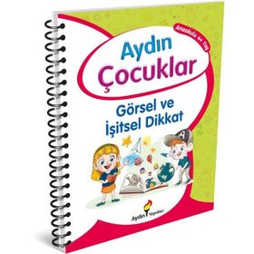 4 Yaş Etkinlik Kitabım 1 Görsel ve İşitsel Dikkat-Aydın Yayınları