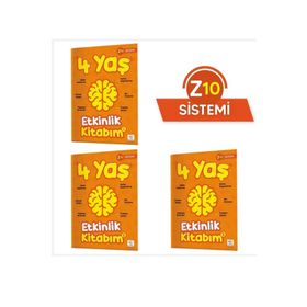 4 Yaş Etkinlik Kitabım Seti Z10 Sistemi Yükselen Zeka Yayınları