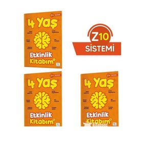 4 Yaş Etkinlik Kitabım Seti Z10 Sistemi Yükselen Zeka Yayınları