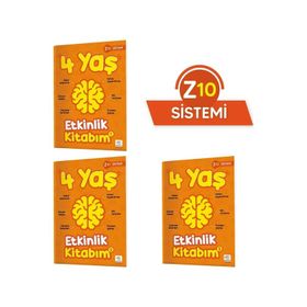 4 Yaş Etkinlik Kitabım Seti Z10 Sistemi Yükselen Zeka Yayınları