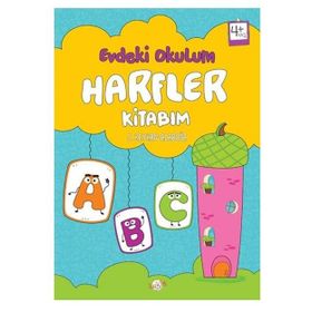 +4 Yaş Evdeki Okulum Harfler Kitabım - Kukla Yayınları