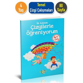 +4 Yaş İlk Adımda Çizgilerle Öğreniyorum - Meşe İlk Akademi