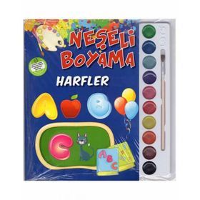 +4 Yaş Neşeli Boyama – Harfler Parıltı Yayınları