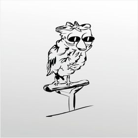40 cm Baykuş Folyo Sticker
