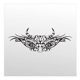 40 cm Boğa Deseni Folyo Sticker