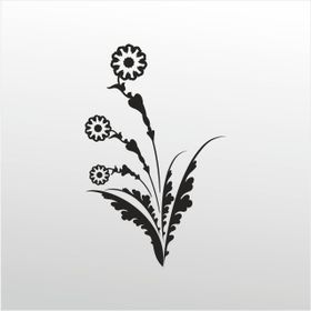 40 cm Çiçek Folyo Sticker