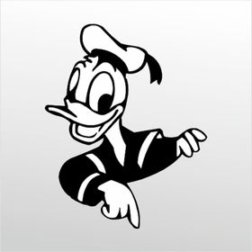 40 cm Daffy Duck Folyo Sticker