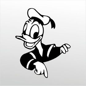 40 cm Daffy Duck Folyo Sticker