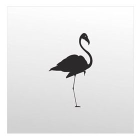 40 cm Flamingo Folyo Sticker