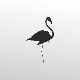 40 cm Flamingo Folyo Sticker