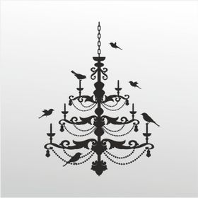 40 cm Kuş Deseni Folyo Sticker