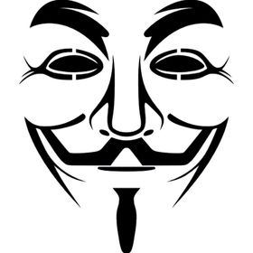 40 cm Maske Folyo Sticker