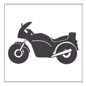 40 cm Motorsiklet Folyo Sticker