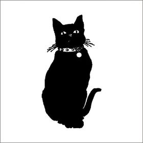 40 cm Siyah Kedi Folyo Sticker