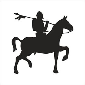 40 cm Şovalye Folyo Sticker