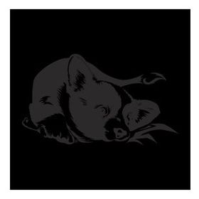 40 cm Yavru Köpek Folyo Sticker