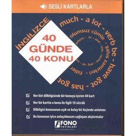 40 Günde 40 İngilizce Konu - Fono Yayınları