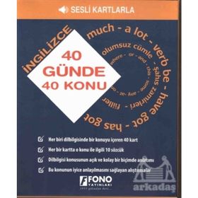 40 Günde 40 İngilizce Konu - Fono Yayınları