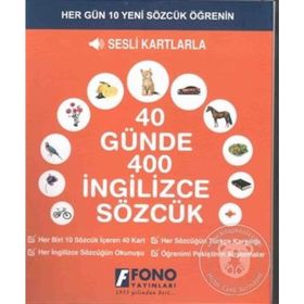 40 Günde 400 İngilizce Sözcük - Fono Yayınları