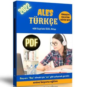 400 Sayfalık Pdf Ales Türkçe Hazırlık Kitabı-Enine Boyuna Eğitim