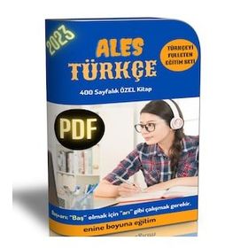 400 Sayfalık Pdf Ales Türkçe Hazırlık Kitabı-Enine Boyuna Eğitim