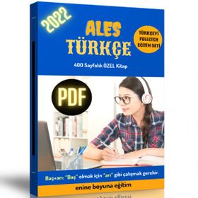 400 Sayfalık Pdf Ales Türkçe Hazırlık Kitabı-Enine Boyuna Eğitim
