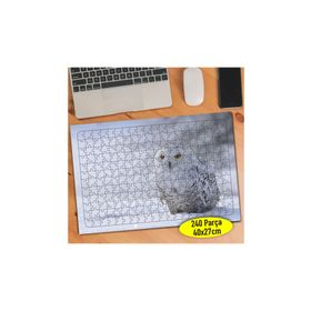 40109689 Karlı Ormanda Yırtıcı Baykuş 240 Parça Puzzle Yapboz