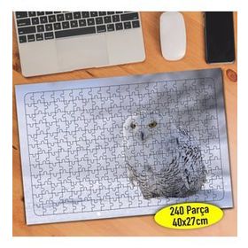 40109689 Karlı Ormanda Yırtıcı Baykuş 240 Parça Puzzle Yapboz