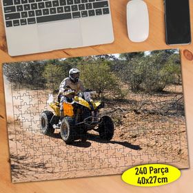 4035397 Zorlu Parkurda ATV ile Safari 240 Parça Puzzle Yapboz