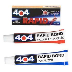 404 16 g 10 dakikada Yapıştıran Rapid Bond Hızlı Plastik Çelik Yapıştırıcı