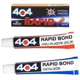 404 Plastik Çelik Rapid 16 GR Şeffaf Yapıştırıcı