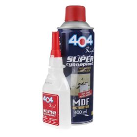 404 Süper Hızlandırıcı Mdf 400 ml Aktivatör + 100 gr Hızlı Yapıştırıcı