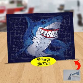 4042F0E İri Dişli Gülen Köpek Balığı 99 Parça Puzzle Yapboz Tablo