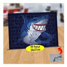 4042F0E İri Dişli Gülen Köpek Balığı 99 Parça Puzzle Yapboz Tablo