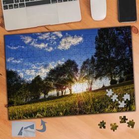 407 Gün Işığı Temiz Hava Ağaçlar 240 Parça Puzzle Yapboz Tablo