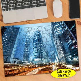 40989 Gökdelenli Muazzam Şehir Manzarası 240 Parça Puzzle Yapboz
