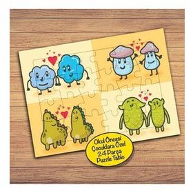 40PZ Sevgi Dolu Minikler Çocuklara Özel Puzzle Yapboz Tablo