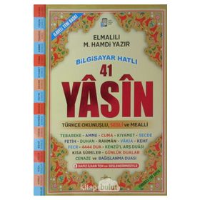 41 Yasin Bilgisayar Hatlı Türkçe Okunuşlu ve Mealli - Cami Boy - Kolektif