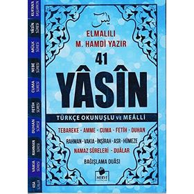 41 Yasin Çanta Boy Türkçe Okunuşlu ve Mealli Kod 39 Mavi Sesli - Elmalılı Muhammed Hamdi Yazır