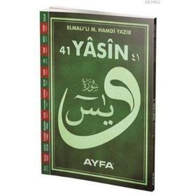 41 YASIN-I ŞERIF (CEP BOY) ARAPÇA-TÜRKÇE OKUNUŞLU VE AÇIKLAMALI-FIHRISTLI - KOMISYON