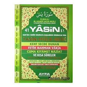 41 YASIN (KOD 051 - CAMI BOY TÜRKÇELİ SERT KAPAKLI FIHRISTLI) - ELMALILI MUHAMMED HAMDI YAZIR