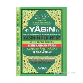 41 YASIN (KOD 051 - CAMI BOY TÜRKÇELİ SERT KAPAKLI FIHRISTLI) - ELMALILI MUHAMMED HAMDI YAZIR