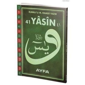 41 Yasin Orta Boy Ayfa156 - Elmalılı Muhammed Hamdi Yazır