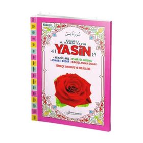 41 Yasin Türkçe Okunuşlu Fihristli - Cami Boy - Pembe - Kolektif