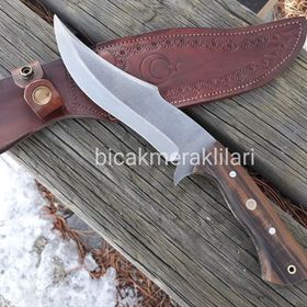 4116 Ahşap Saplı 30 cm Çelik Av Bıçağı