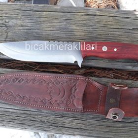 4116 Ahşap Saplı 30 cm Çelik Av Bıçağı