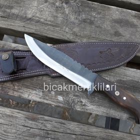 4116 Ahşap Saplı 30 cm Çelik Av Bıçağı