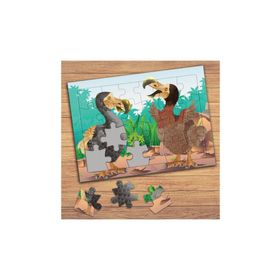 41461 Ormanda Sevimli Hayvan Kuş Çocuklara Özel Puzzle Yapboz Tablo